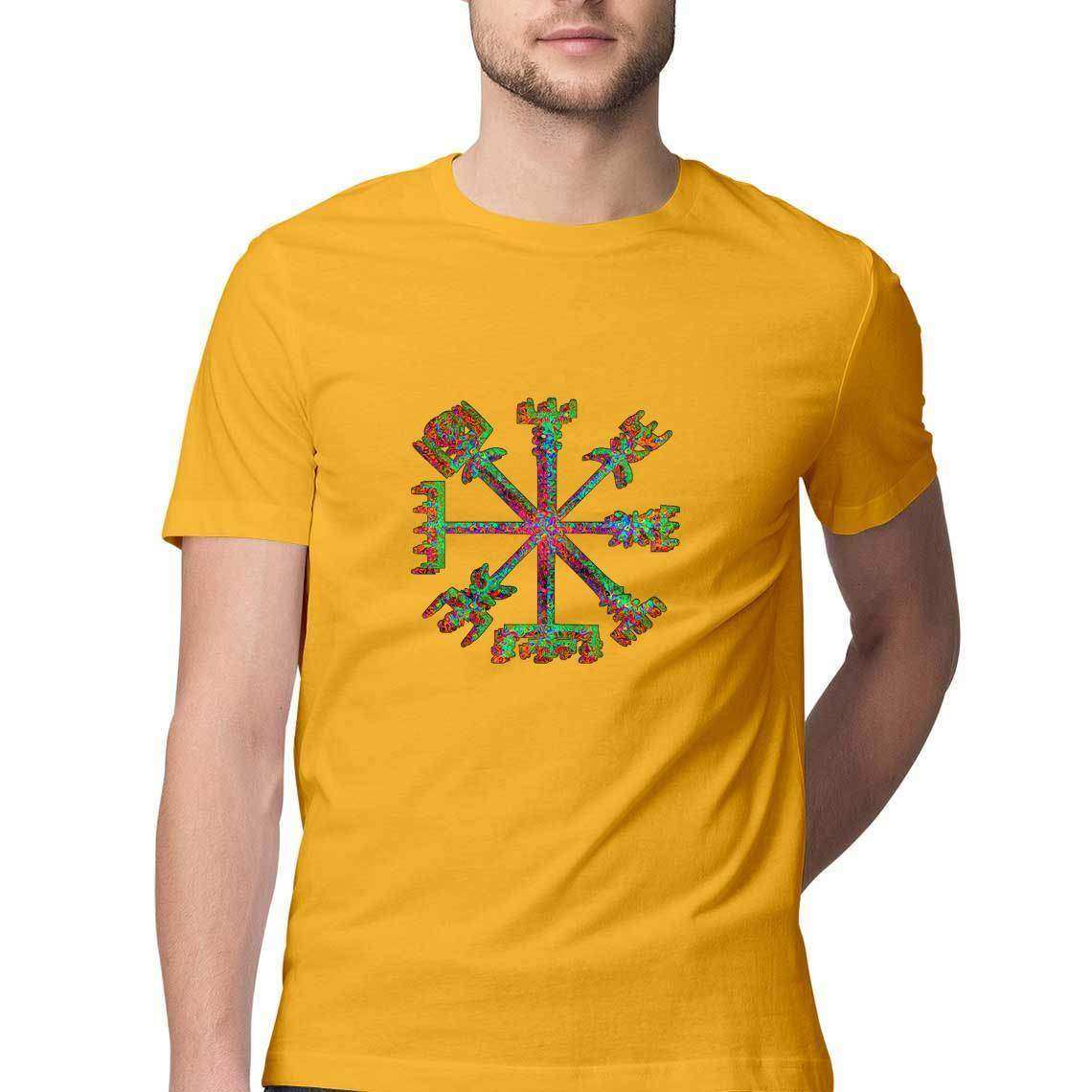 The Way finder Viking's Compass Men's Graphic T-Shirt - CBD Store India