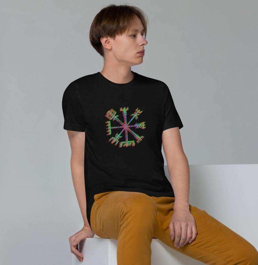 The Way finder Viking's Compass Men's Graphic T-Shirt.