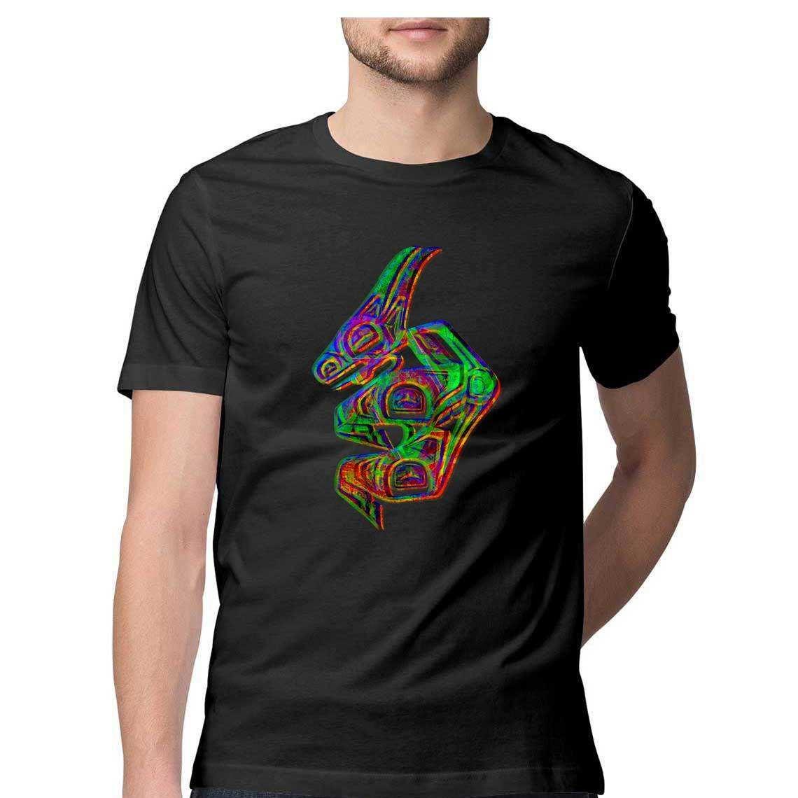 The Wise Aztec Rabbit Searches for the Rainbow Men's T-Shirt.