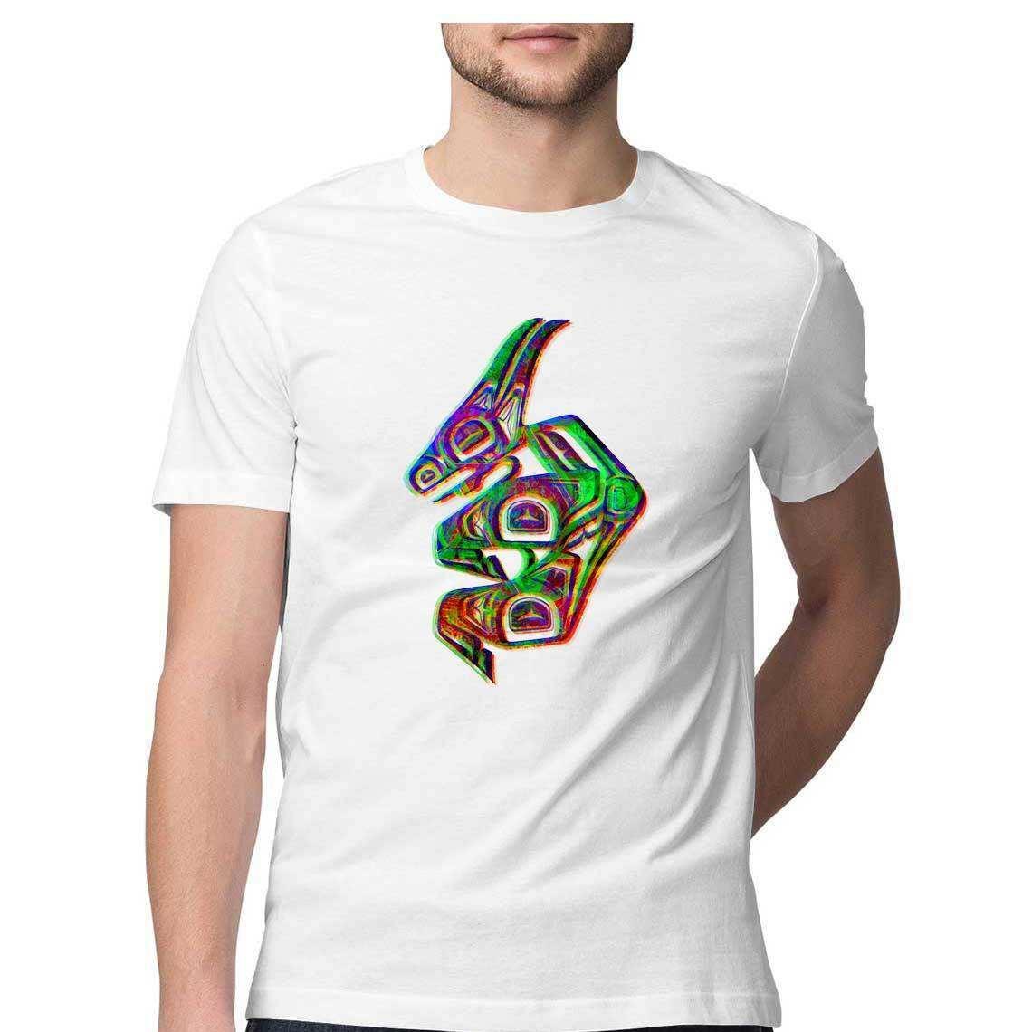 The Wise Aztec Rabbit Searches for the Rainbow Men's T-Shirt.