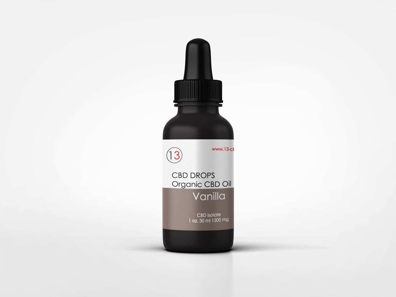Thirteen Extracts Vanilla Flavoured CBD Oil.