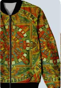 Tibetan Tantra Magic Women's Bomber JacketClothingTibetan Tantra Magic Women's Bomber Jacket