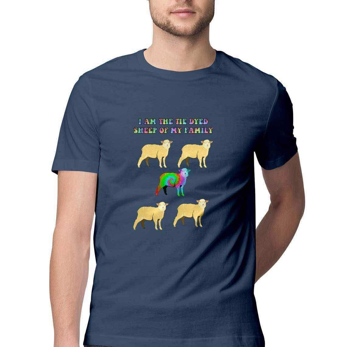 Tie Dyed Sheep Men's T-Shirt.