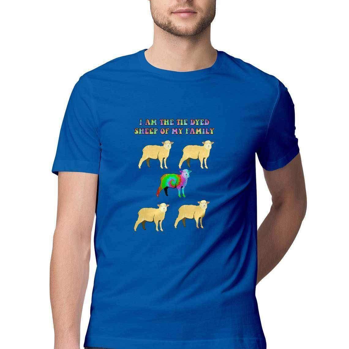 Tie Dyed Sheep Men's T-Shirt.