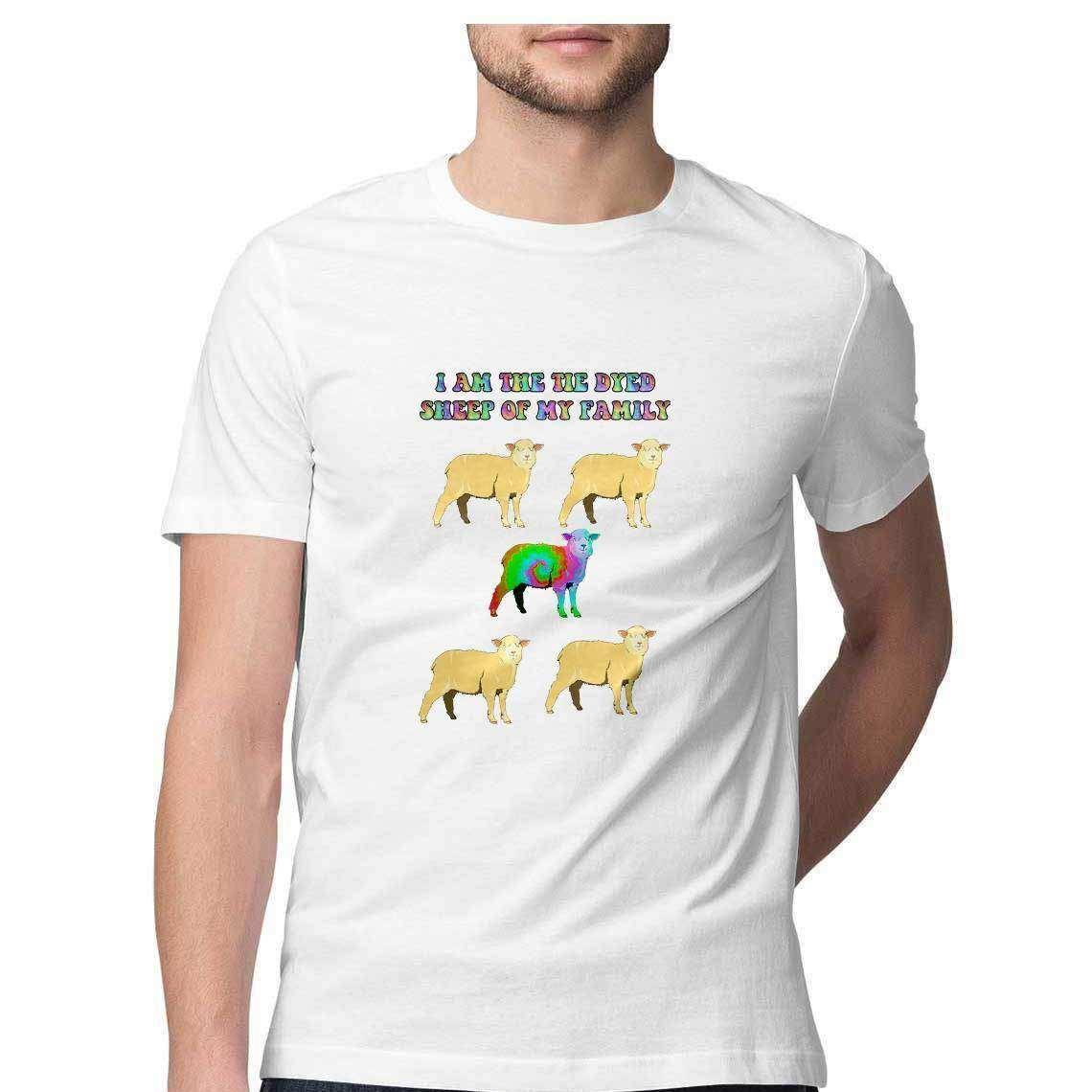 Tie Dyed Sheep Men's T-Shirt.