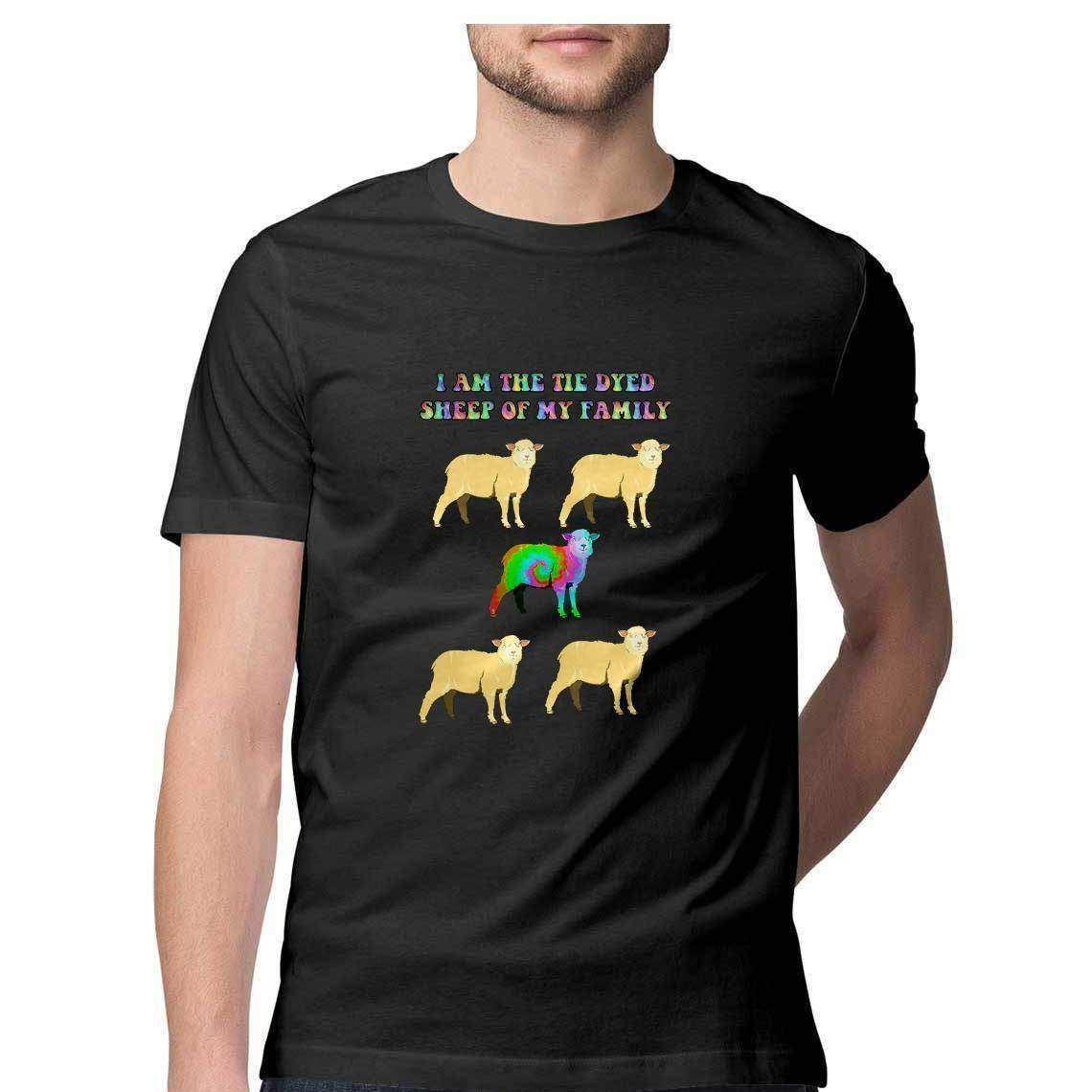 Tie Dyed Sheep Men's T-Shirt.