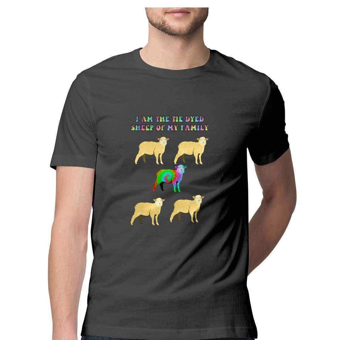 Tie Dyed Sheep Men's T-Shirt.