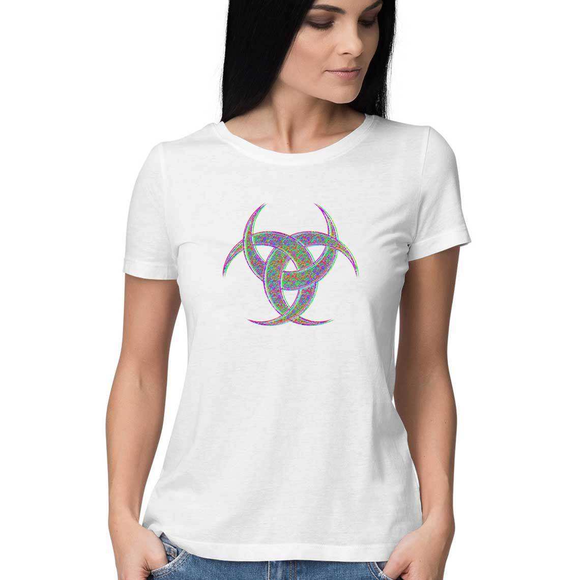 Tri - Crescent Women's T-Shirt - CBD Store India