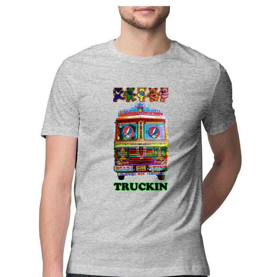 Truckin Crazy Men's T-ShirtClothingTruckin Crazy Men's T-Shirt - Men's Cotton Graphic | Casual Wear