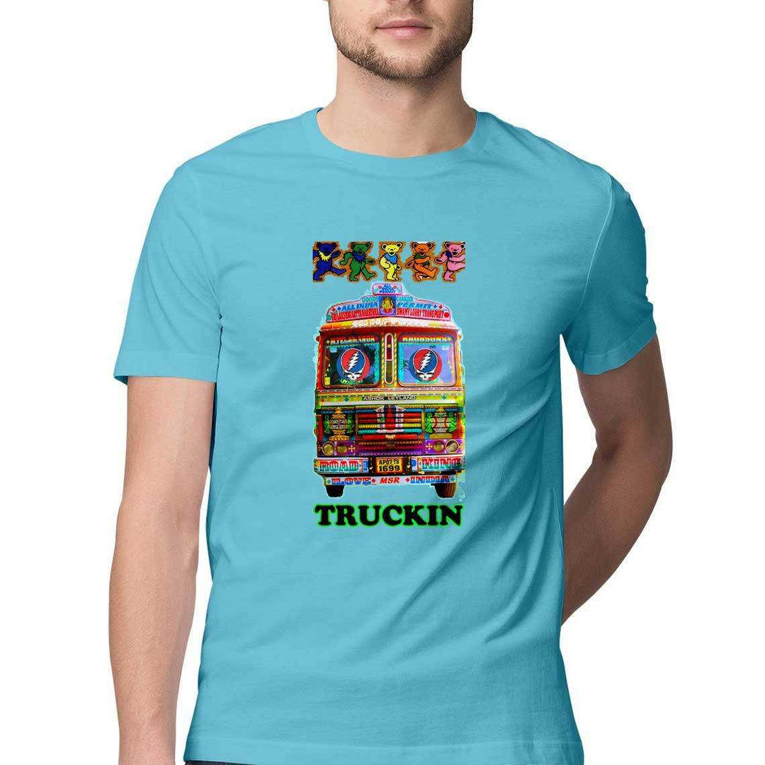 Truckin Crazy Men's T-ShirtClothingTruckin Crazy Men's T-Shirt - Men's Cotton Graphic | Casual Wear