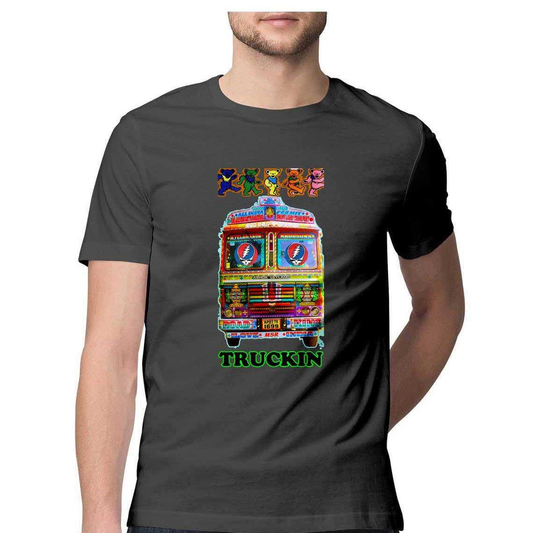 Truckin Crazy Men's T-ShirtClothingTruckin Crazy Men's T-Shirt - Men's Cotton Graphic | Casual Wear