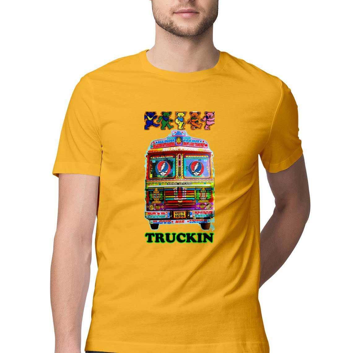 Truckin Crazy Men's T-ShirtClothingTruckin Crazy Men's T-Shirt - Men's Cotton Graphic | Casual Wear