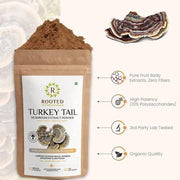 Turkey Tail Mushroom Extract Powder | Gut, Digestion & Liver - CBD Store India