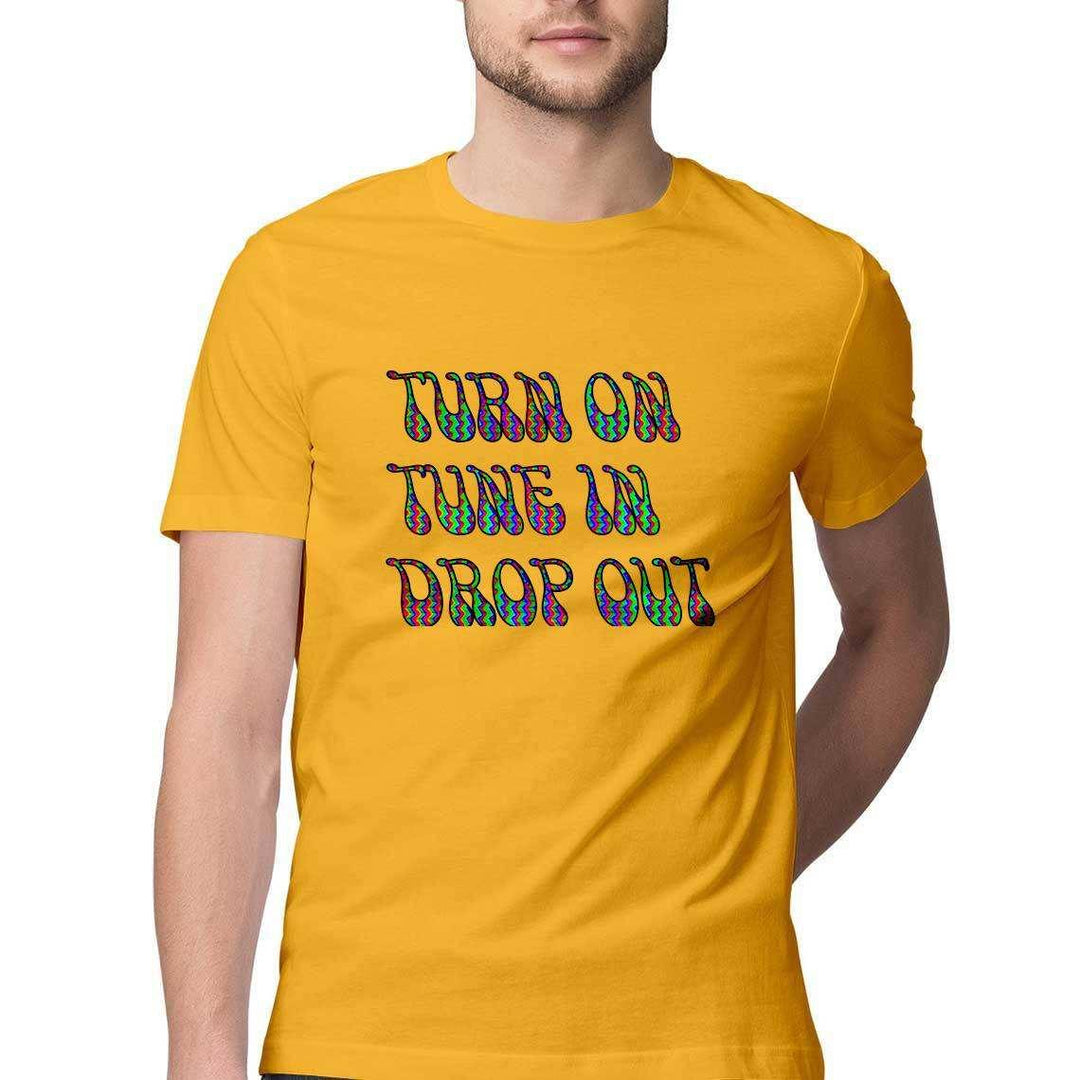 Turn on, Tune in and Drop out Men's T-ShirtClothingMen's Psychedelic T-Shirt - Exclusive Design | 100% Cotton