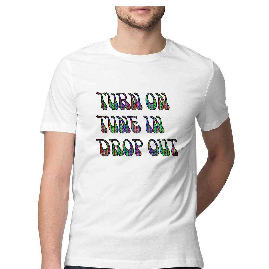 Turn on, Tune in and Drop out Men's T-ShirtClothingMen's Psychedelic T-Shirt - Exclusive Design | 100% Cotton