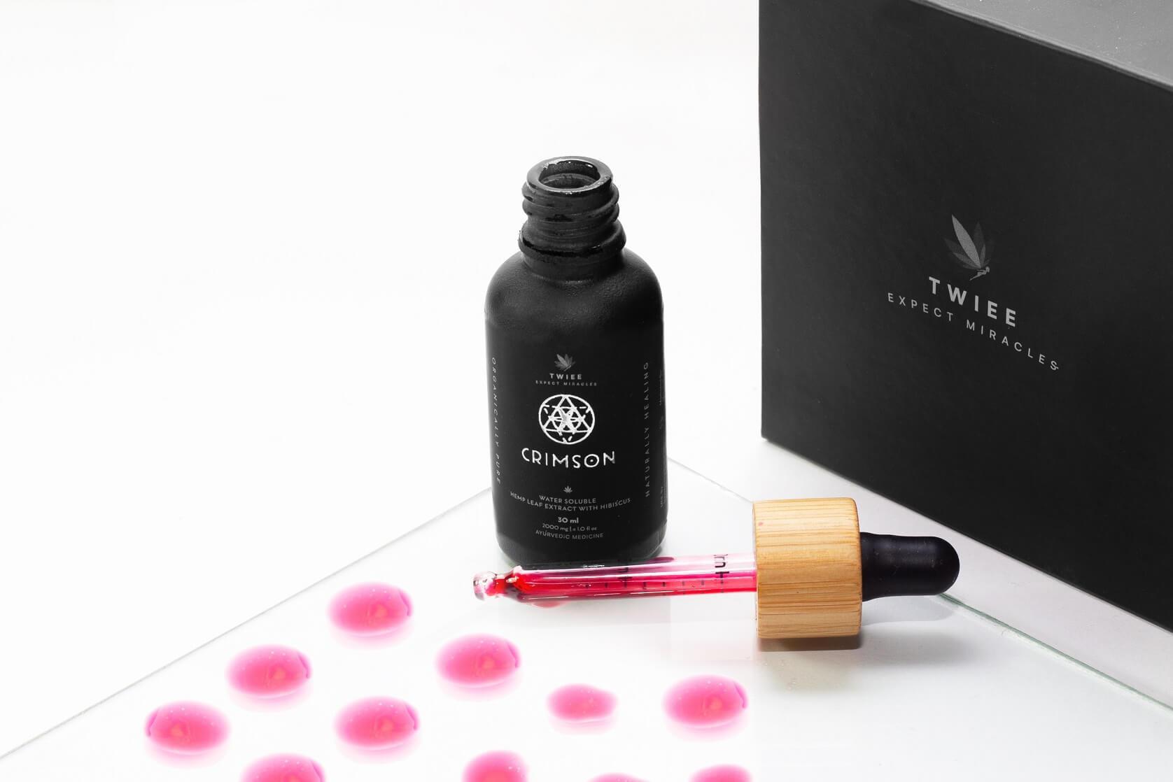 Twiee Crimson- Pure CBD Oil Tincture - Hibiscus- 30 ml.