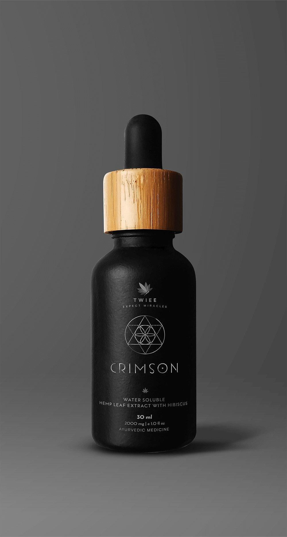 Twiee Crimson- Pure CBD Oil Tincture - Hibiscus- 30 ml.