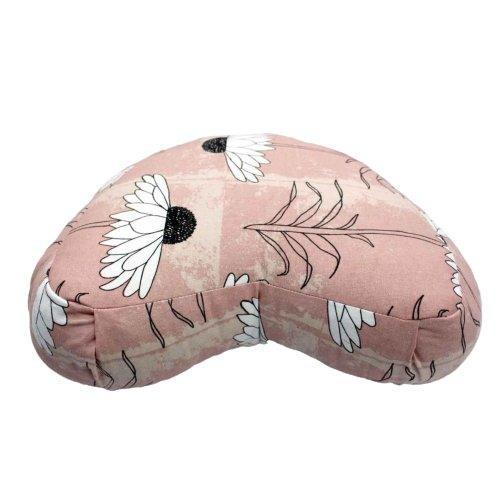 UUrja Naturals - Half Moon Zafu Buckwheat Meditation Cushion.