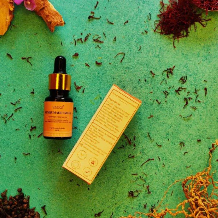 Waanya Kumkumadi Tailam | Overnight Face Serum.