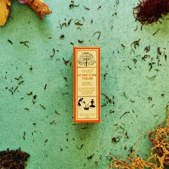 Waanya Kumkumadi Tailam | Overnight Face SerumSkin CareWaanya Kumkumadi Tailam| Overnight Face Serum | CBD Store India