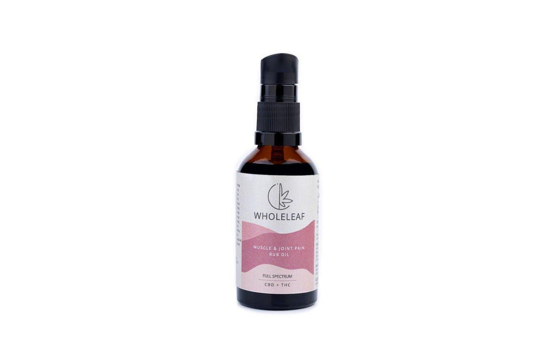Wholeleaf- Muscle & Joint Pain Cannabis Rub Oil - 50ML (TOPICAL)CBD TopicalWholeleaf Muscle and Joint Pain Rub Oil | CBD Store India