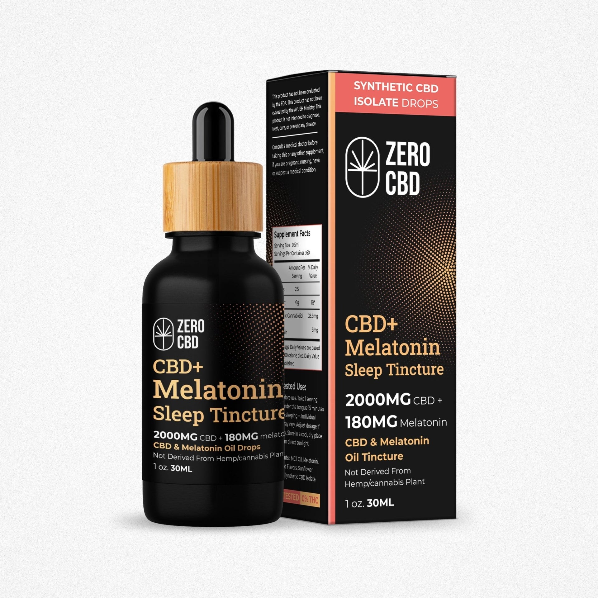 Zero CBD - CBD + Melatonin Sleep Tincture - CBD Store India