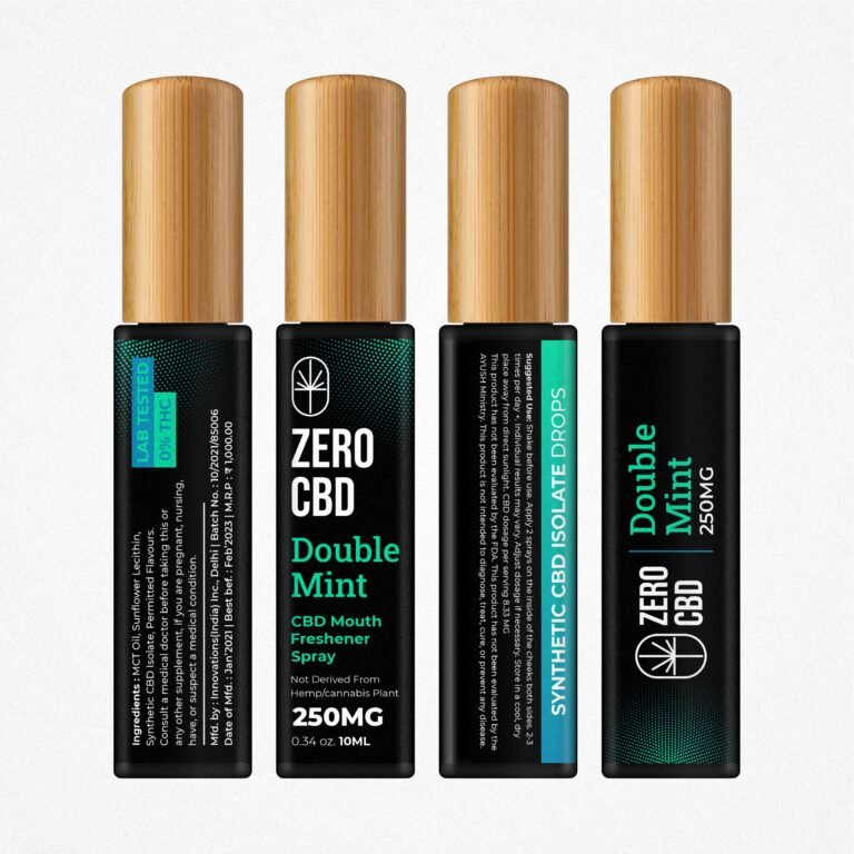 Zero CBD - Double Mint CBD Mouth Freshener Spray (10ml) - CBD Store India