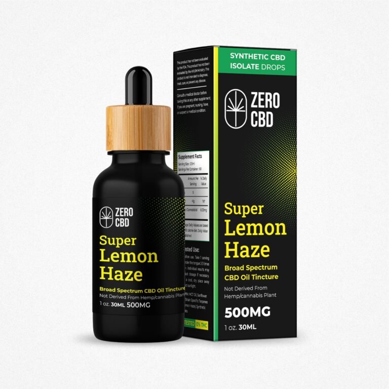 Zero CBD - Super Lemon Haze Broad Spectrum CBD Oil Tincture (30ml) - CBD Store India